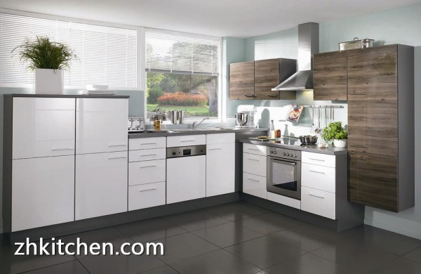 China White High Gloss Kitchen Cabinet